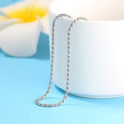 Rope Chain In White Gold - 2.3mm