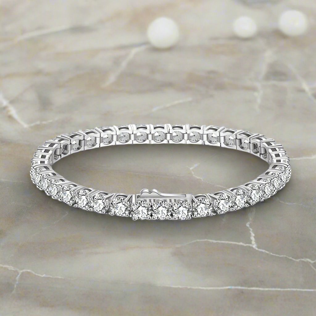 Tennis Bracelet In White Gold - 4mm