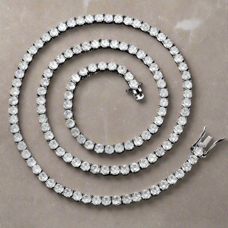 White Gold tennis chain