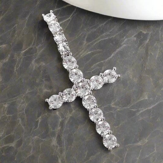 diamond cross pendant