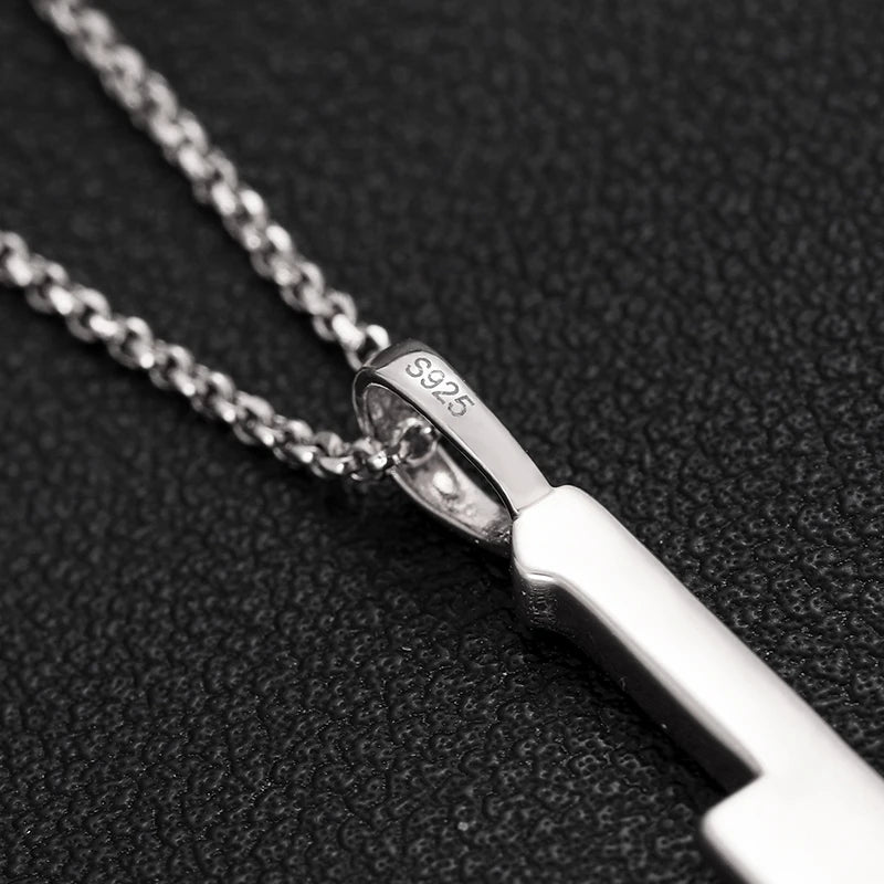 iced out White Gold Knife pendant