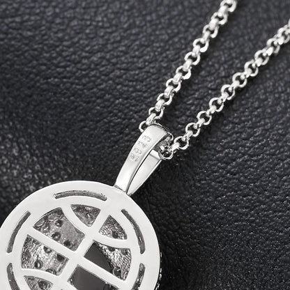 iced out White gold Basketball pendant